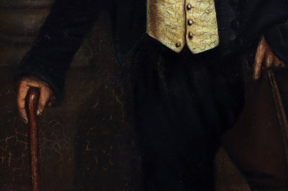Folk Art Portrait of a One Legged Gentleman