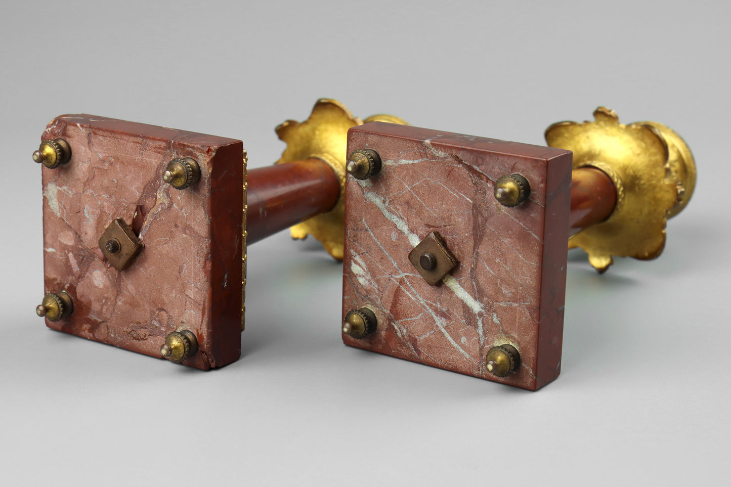 Rouge Marble Candlesticks