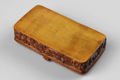 Norwegian Carved Snuff Box