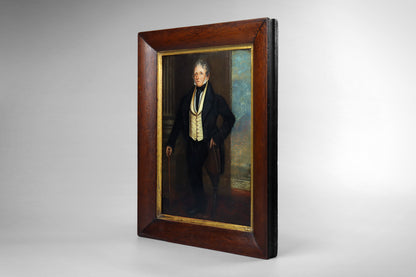 Folk Art Portrait of a One Legged Gentleman