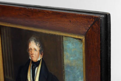 Folk Art Portrait of a One Legged Gentleman