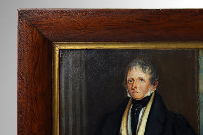 Folk Art Portrait of a One Legged Gentleman