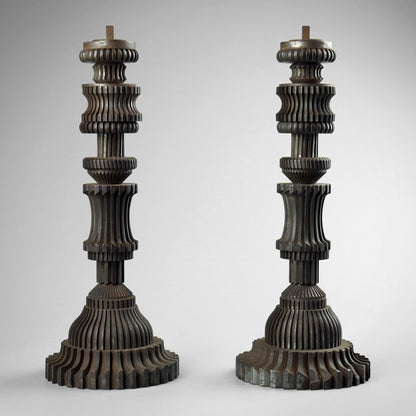 Cogs & Gears Candlesticks