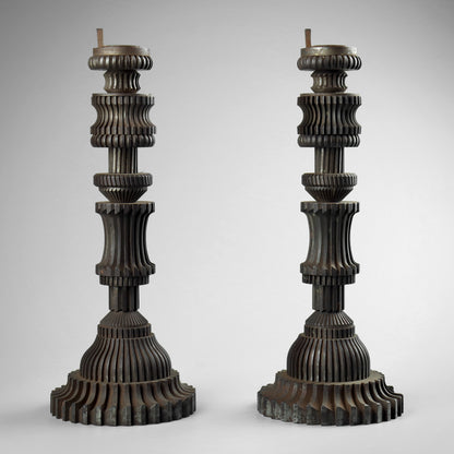 Cogs & Gears Candlesticks