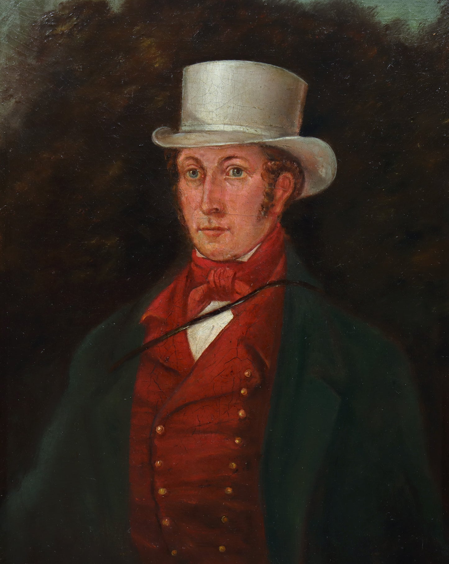 Naive School Portrait of a Gentleman