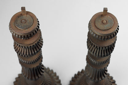 Cogs & Gears Candlesticks