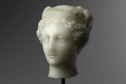Alabaster Head of Hebe
