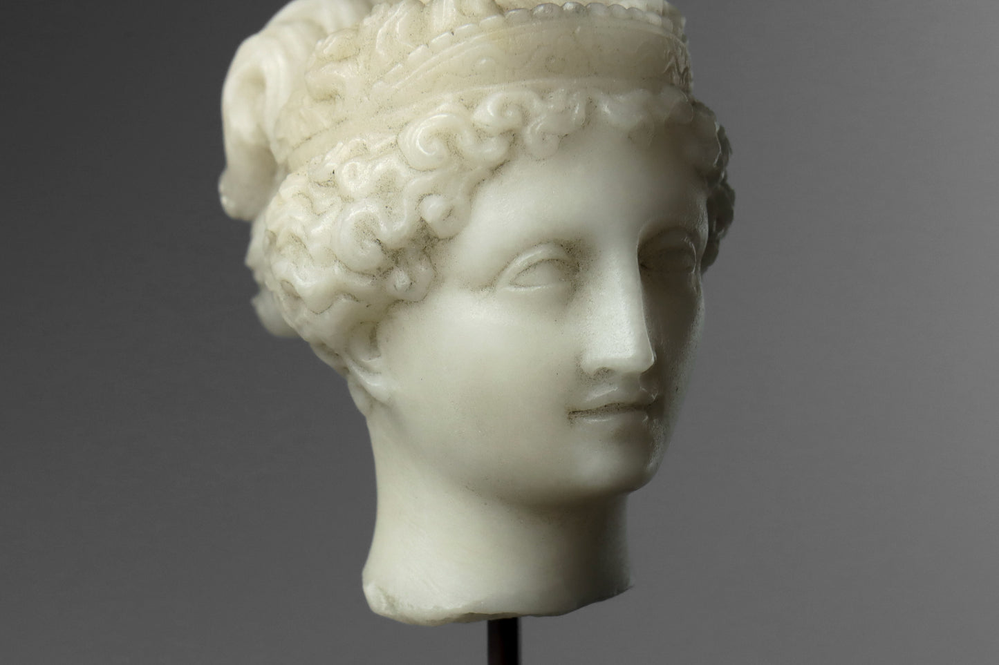 Alabaster Head of Hebe