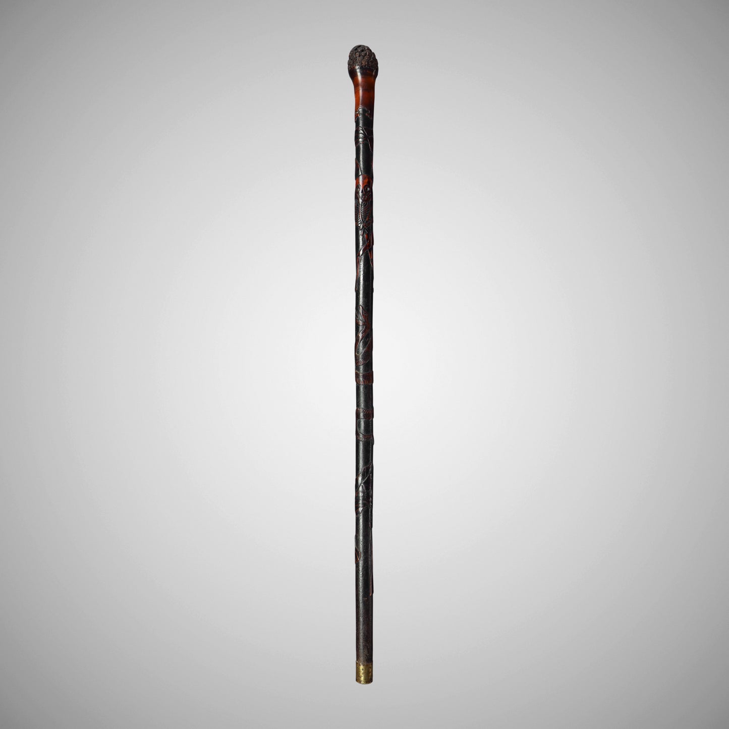 Japanese Memento Mori Walking Stick