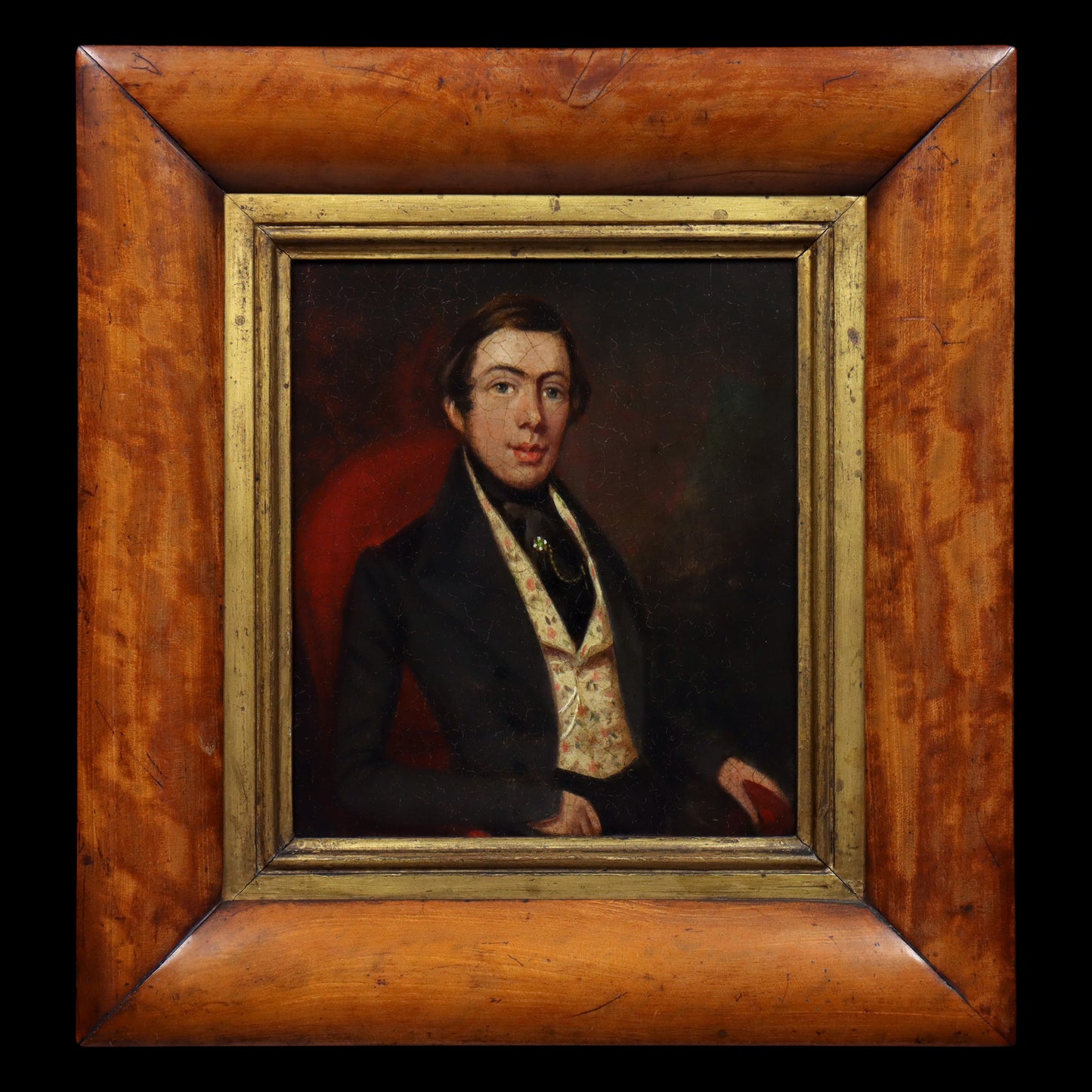 Portrait of a Gentleman in Floral Waistcoat