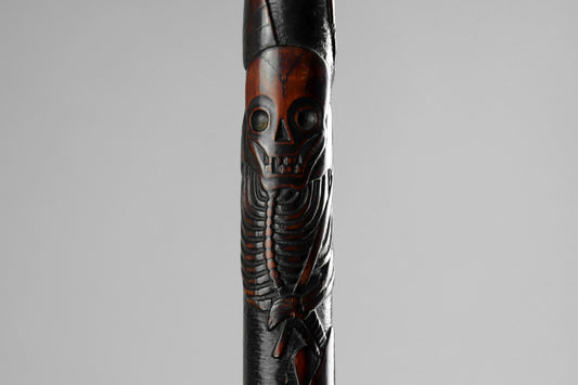 Japanese Memento Mori Walking Stick
