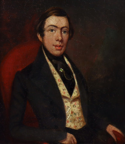 Portrait of a Gentleman in Floral Waistcoat