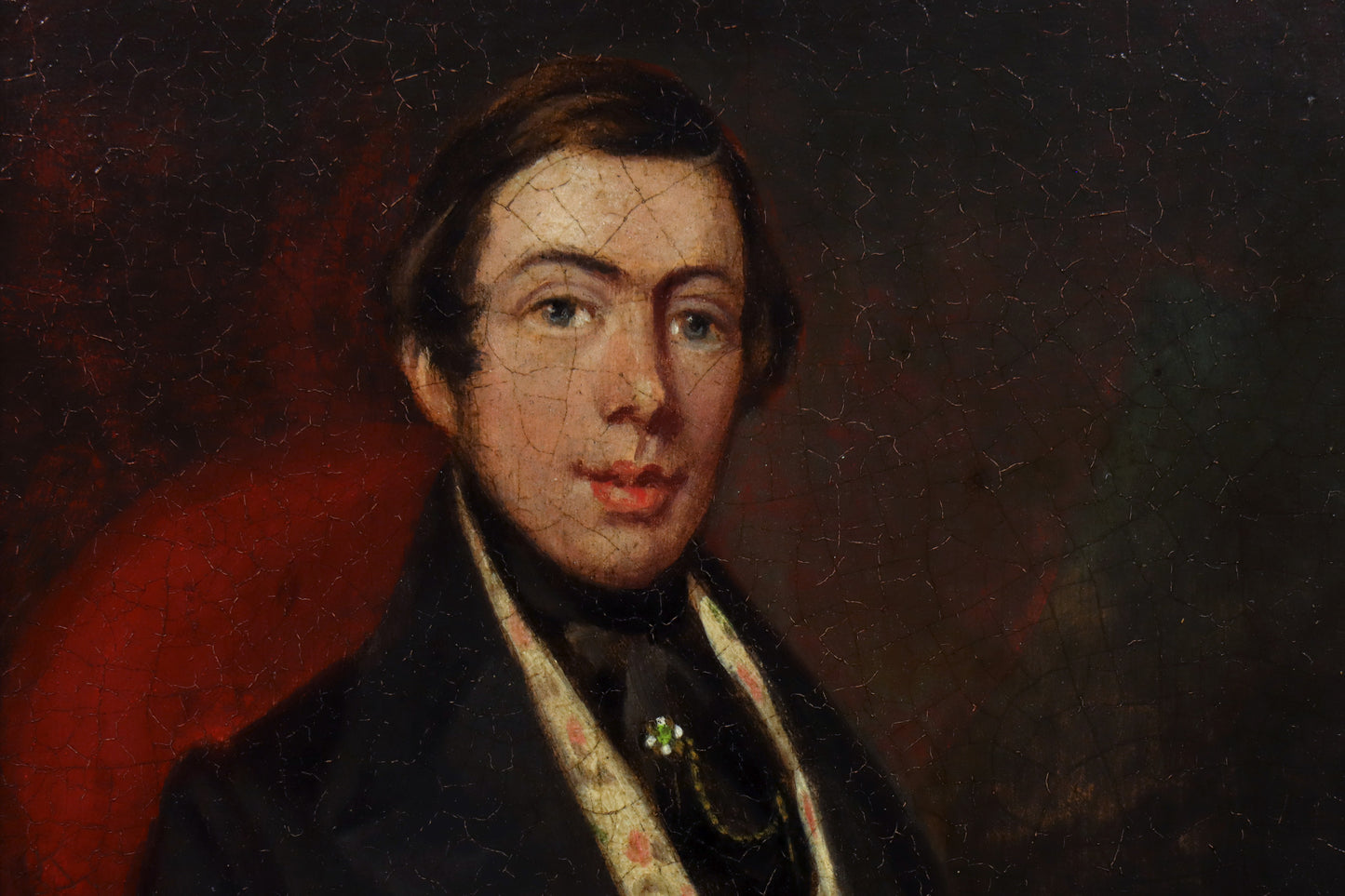 Portrait of a Gentleman in Floral Waistcoat