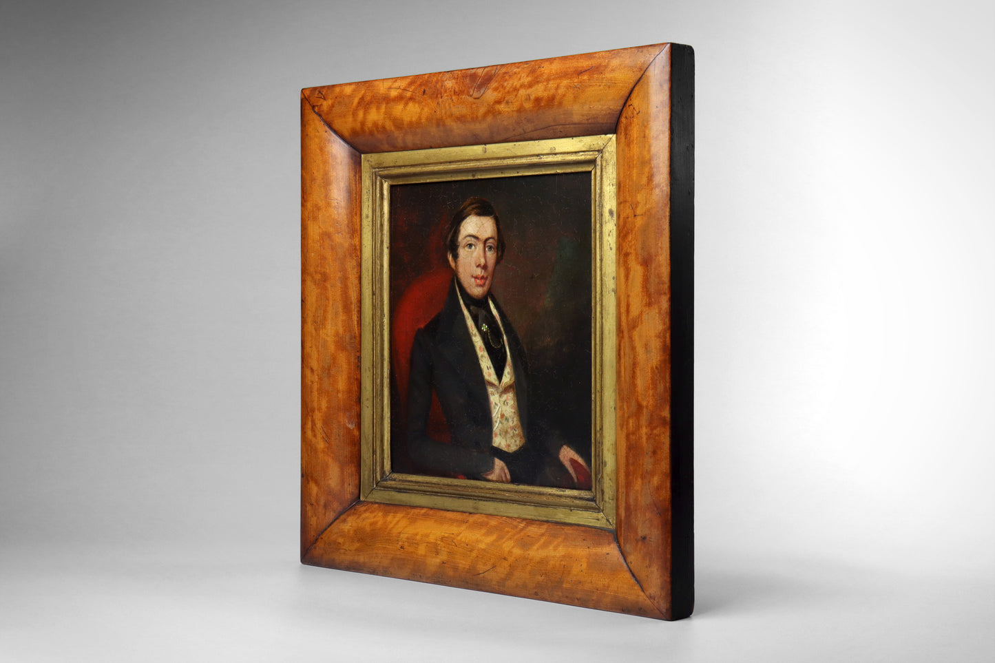 Portrait of a Gentleman in Floral Waistcoat