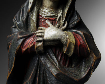 Polychrome Statue of the Virgin Mary