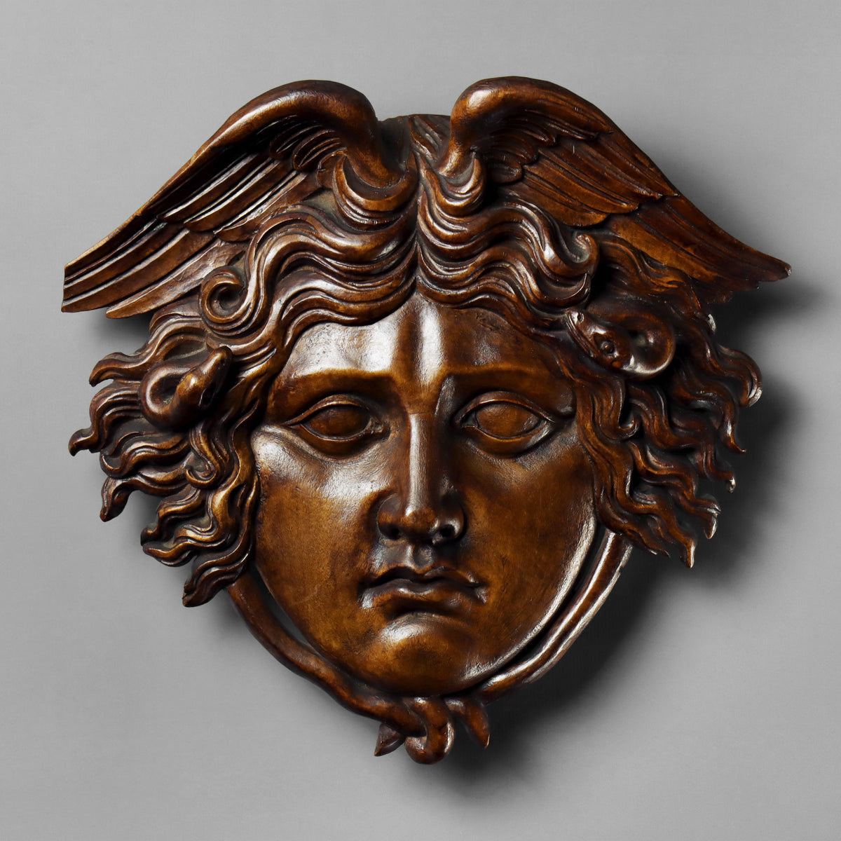 Grand Tour Wood Medusa Plaque