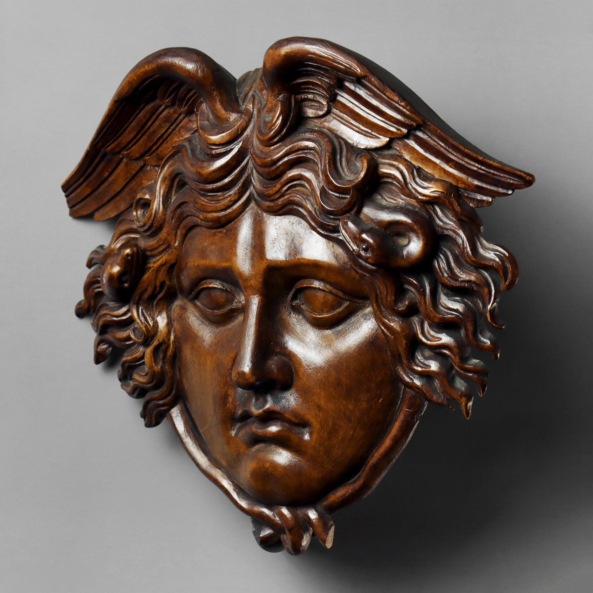 Grand Tour Wood Medusa Plaque