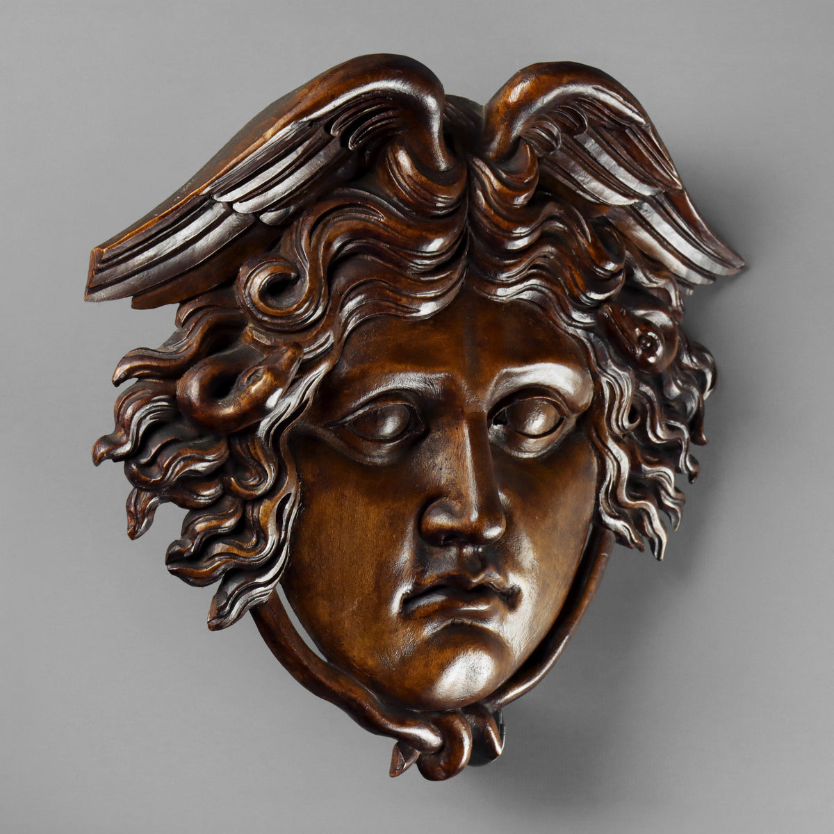 Grand Tour Wood Medusa Plaque