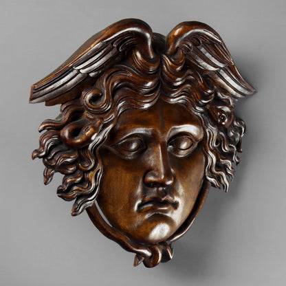 Grand Tour Wood Medusa Plaque