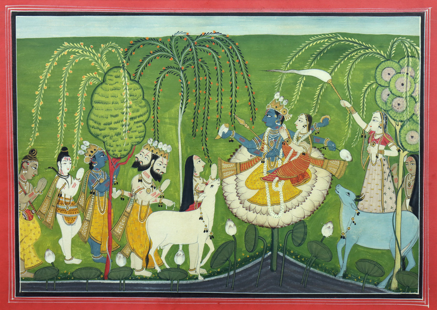 Indian Miniature of Krishna & Radha