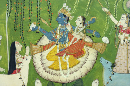 Indian Miniature of Krishna & Radha