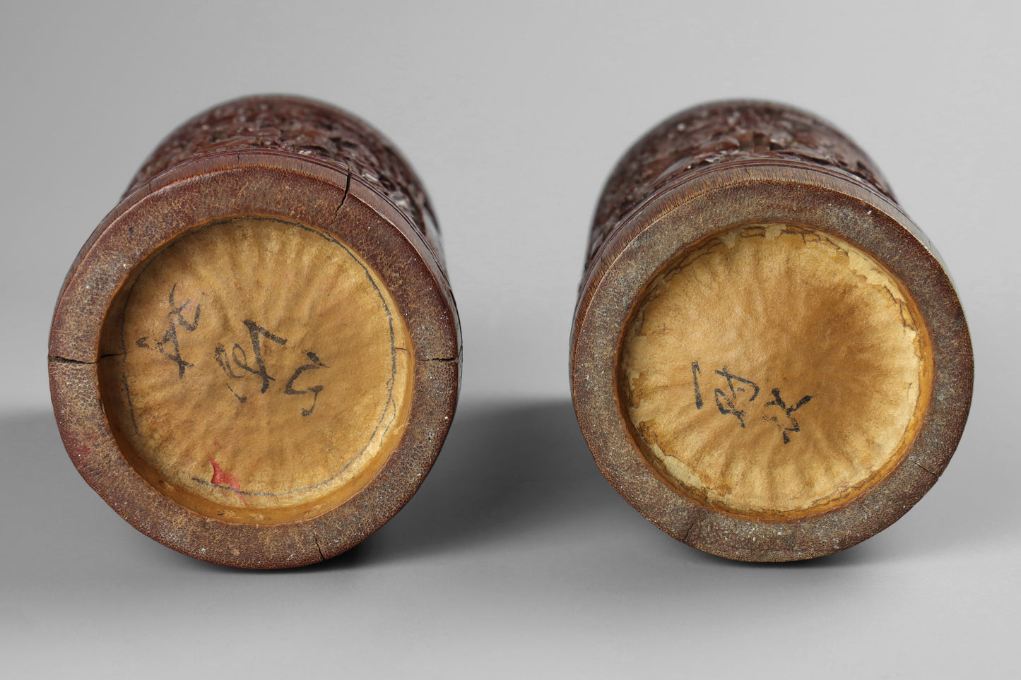 Chinese Carved Brush Pots