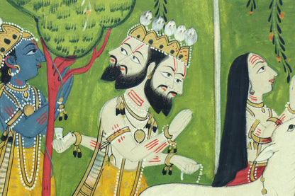 Indian Miniature of Krishna & Radha