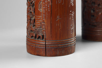 Chinese Carved Brush Pots