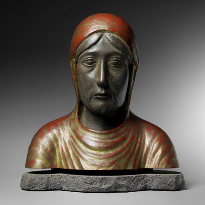 Resin bust of the Virgin Mary