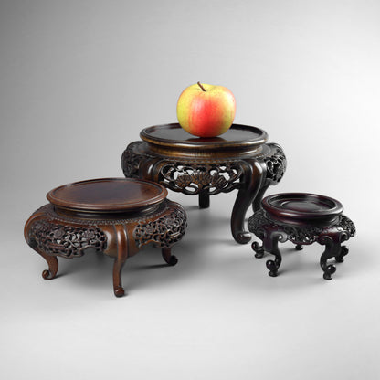 Three Chinese Carved Stands
