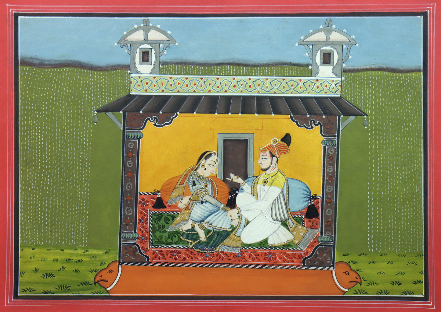 Indian Miniature of a Royal Couple