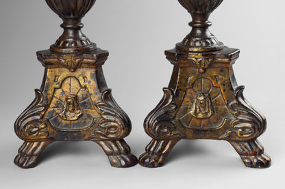 Giltwood Altar Candlesticks