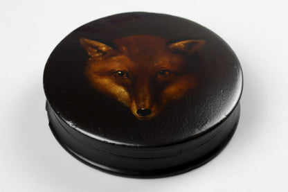 Papier-Mache Fox Snuff Box