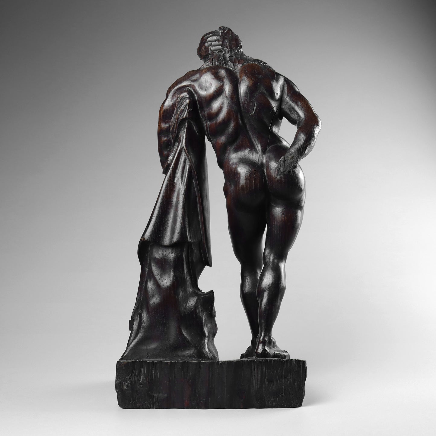 Carved Wood Farnese Hercules