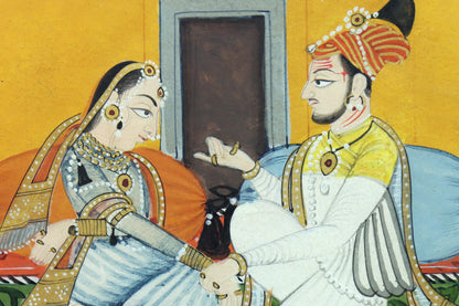 Indian Miniature of a Royal Couple