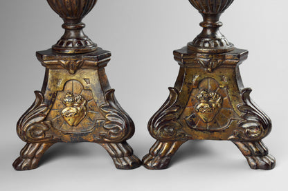 Giltwood Altar Candlesticks