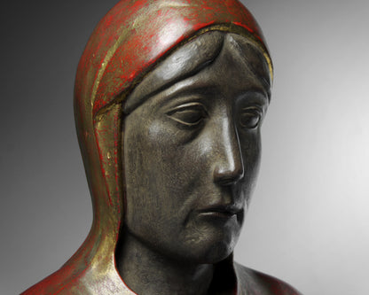 Resin bust of the Virgin Mary