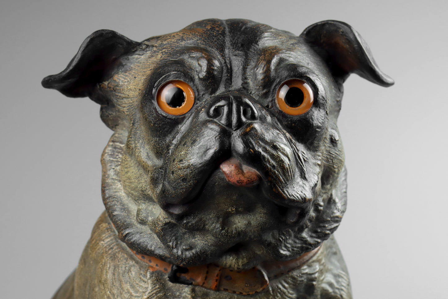 Large Terracotta Pug Dog