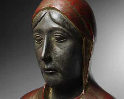 Resin bust of the Virgin Mary