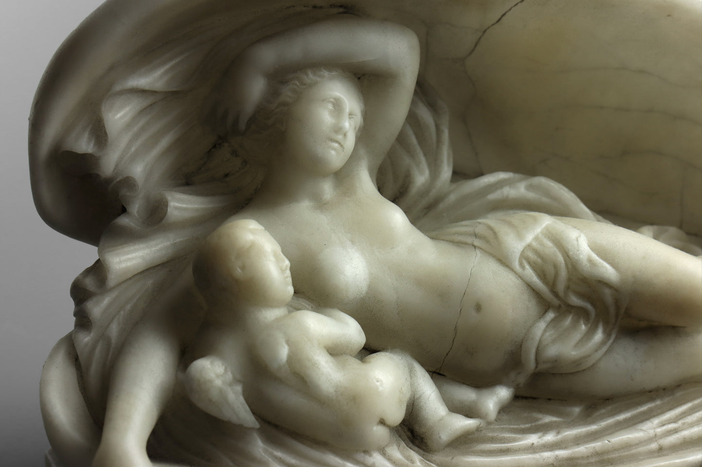 Alabaster Statue of The Birth of Venus