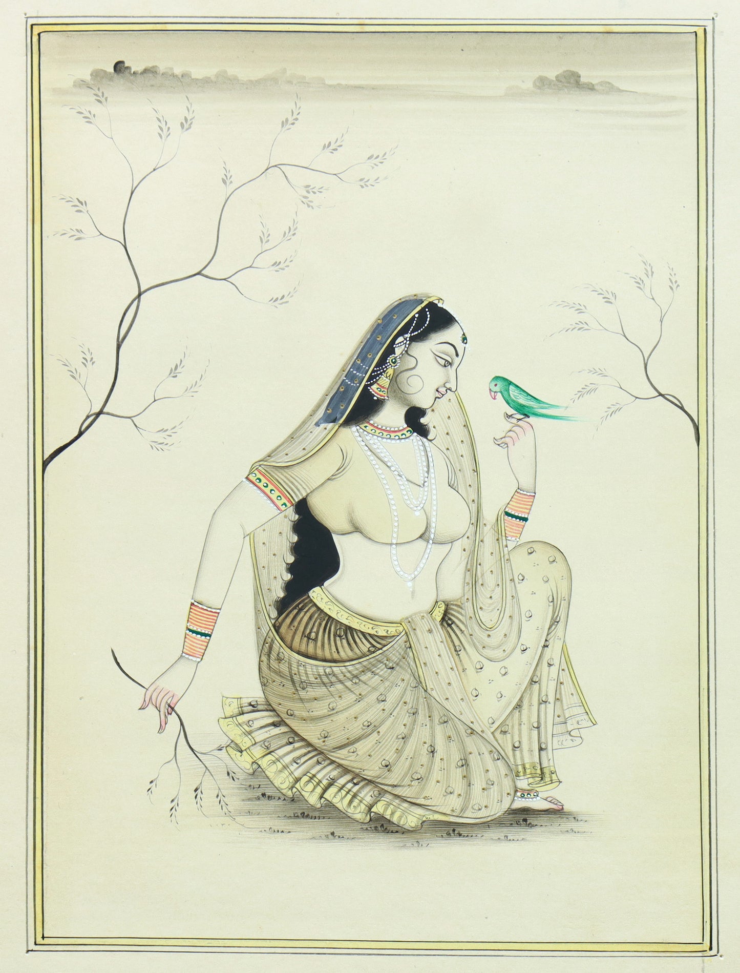 Indian Miniature of a Lady