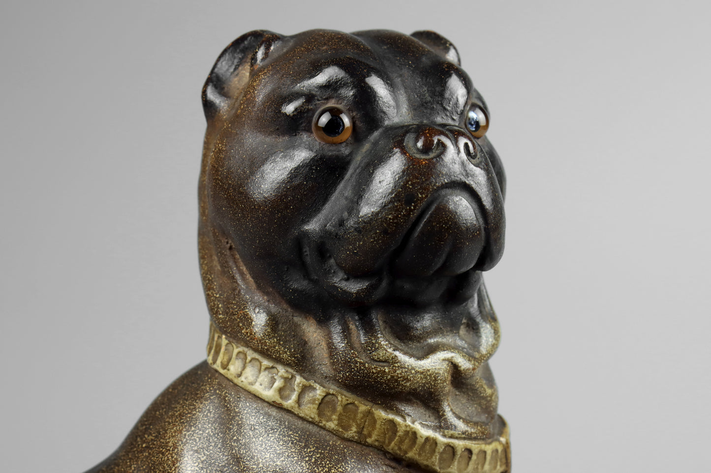 Rare Terracotta Pug or Bulldog