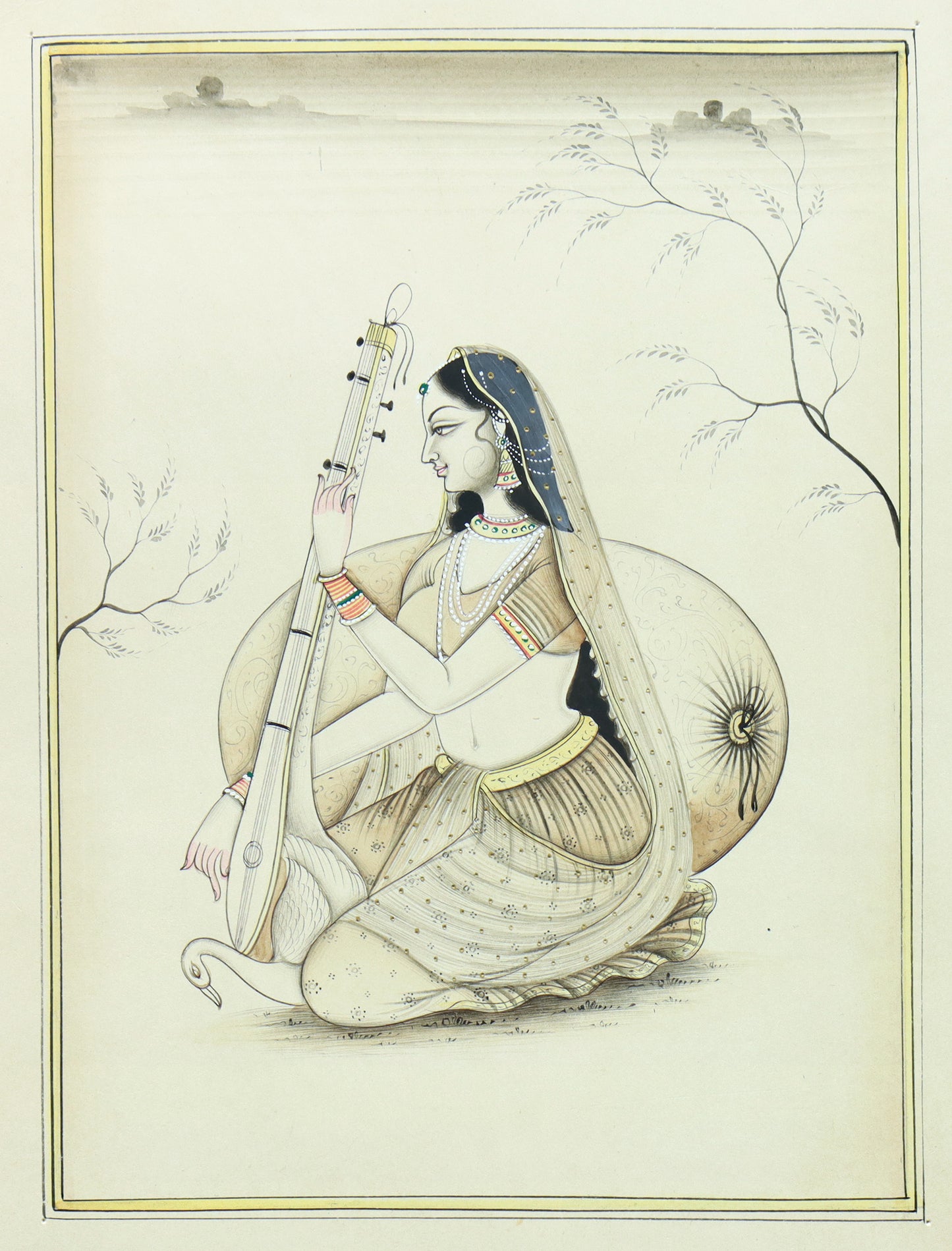 Indian Miniature of a Lady