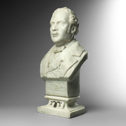 Marble Bust of an Artist