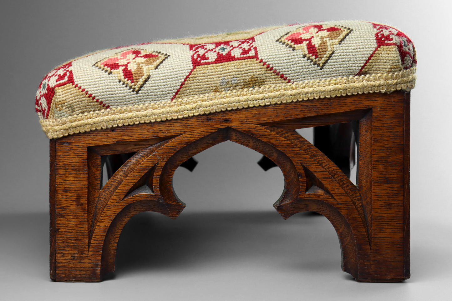 Gothic Revival Prayer Stool