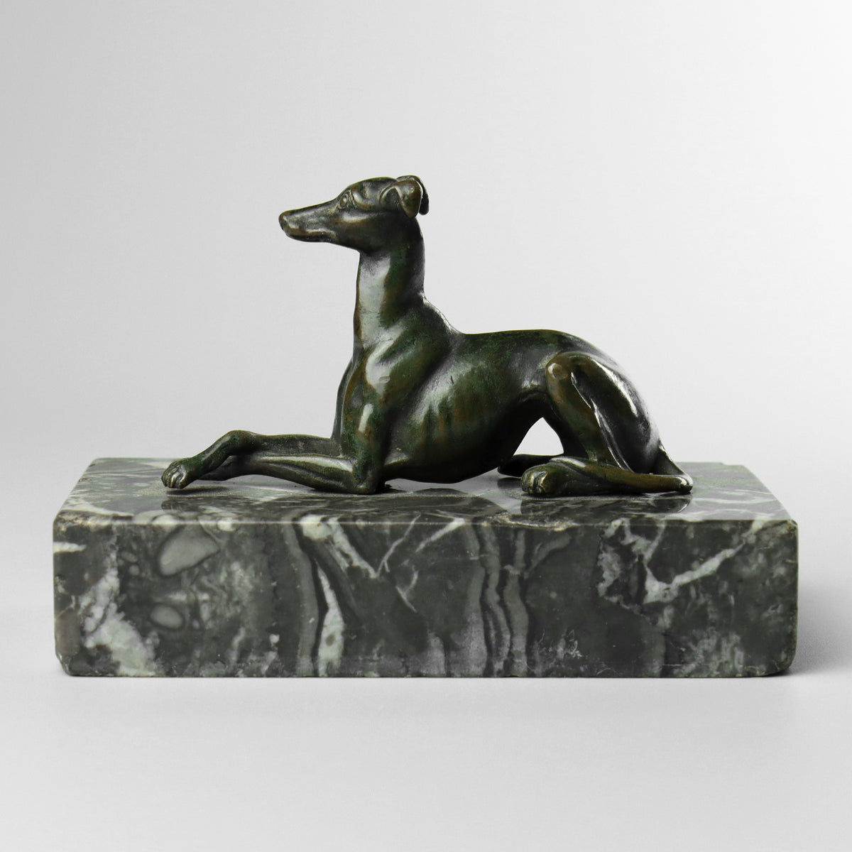 Bronze Statue of a Greyhound or Whippet