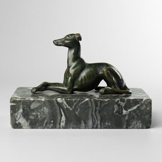 Bronze Statue of a Greyhound or Whippet