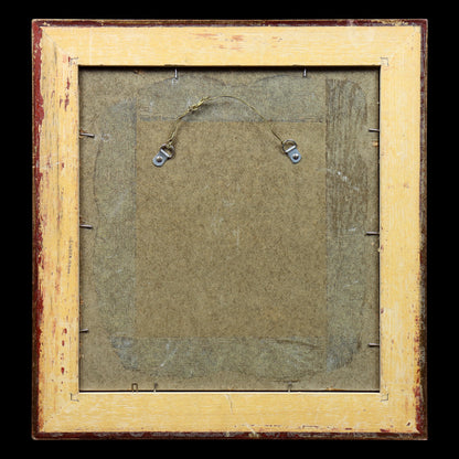 Reverse Glass Painting of a Dog