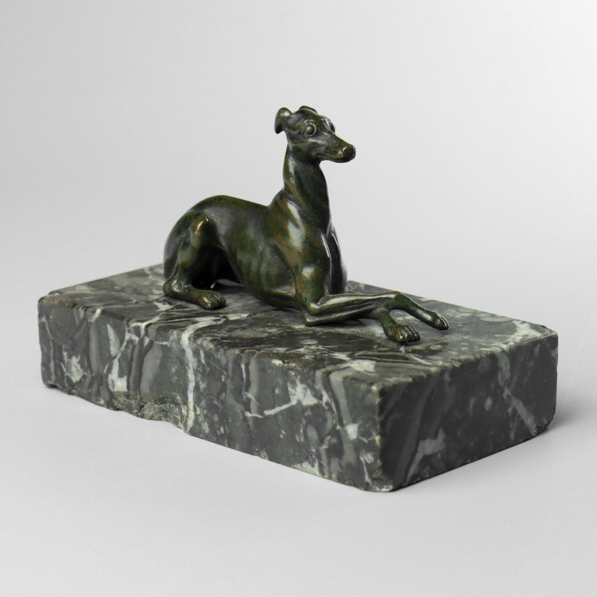 Bronze Statue of a Greyhound or Whippet