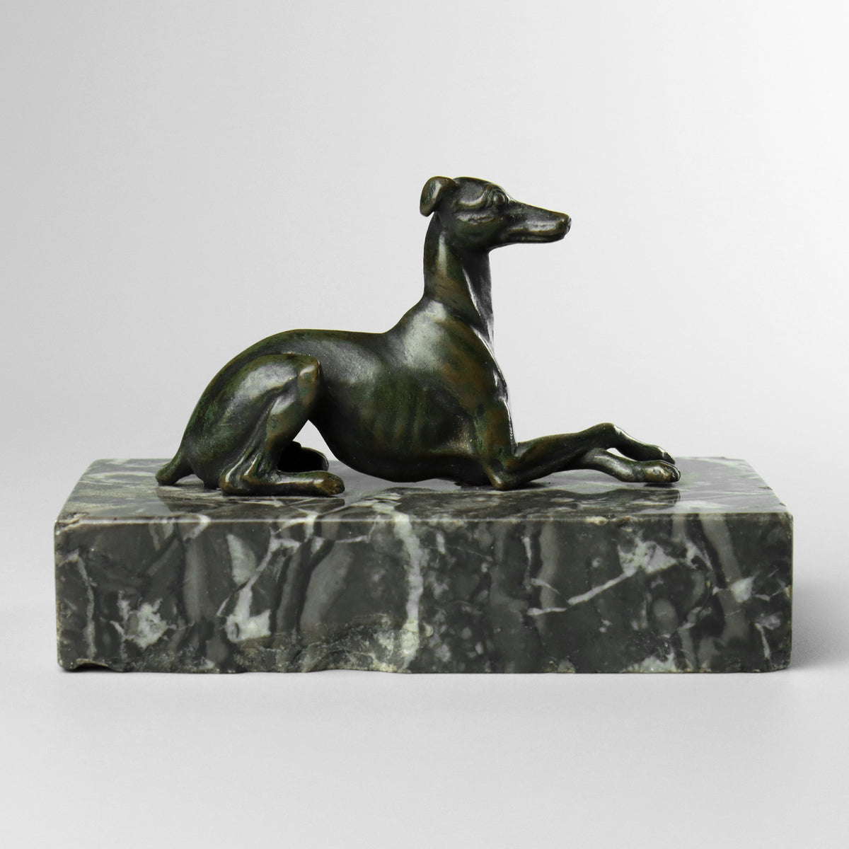 Bronze Statue of a Greyhound or Whippet